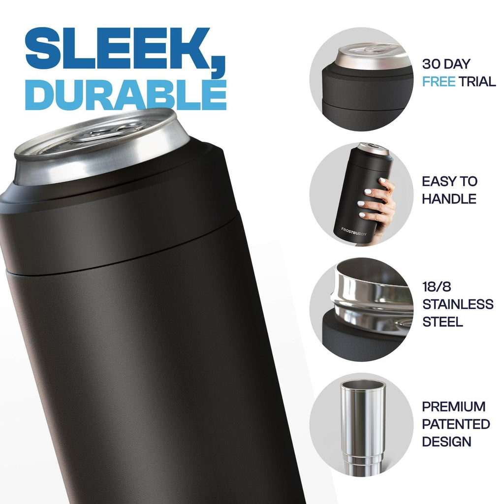 Universal Buddy | World’s 1st Universal Can Cooler | Fits Cans + Bottles In One